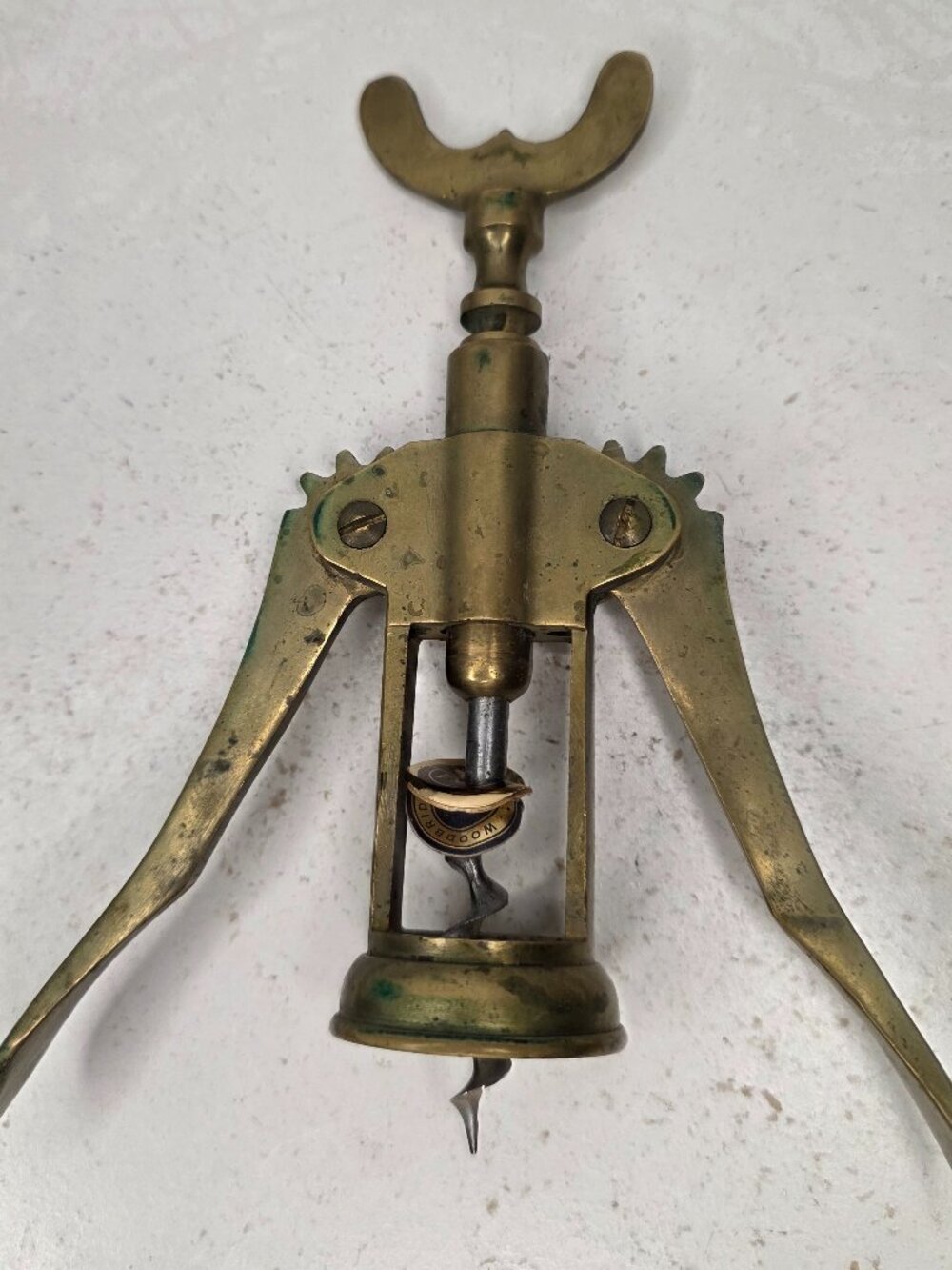 Vintage Bras Corkscrew Bottle Opener Italy